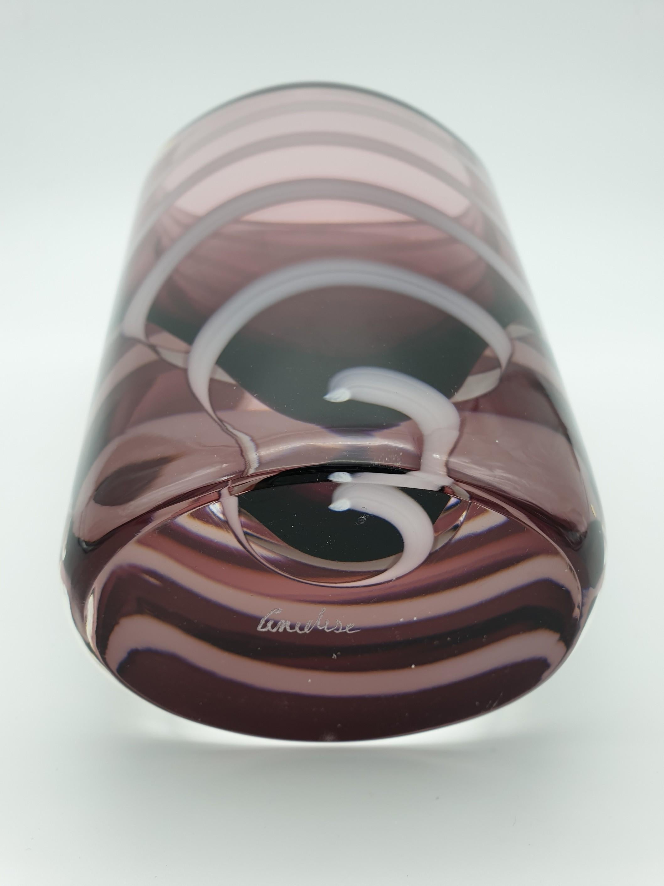 Contemporary Solid Murano Glass Vase by Cenedese, late 1990s For Sale 6