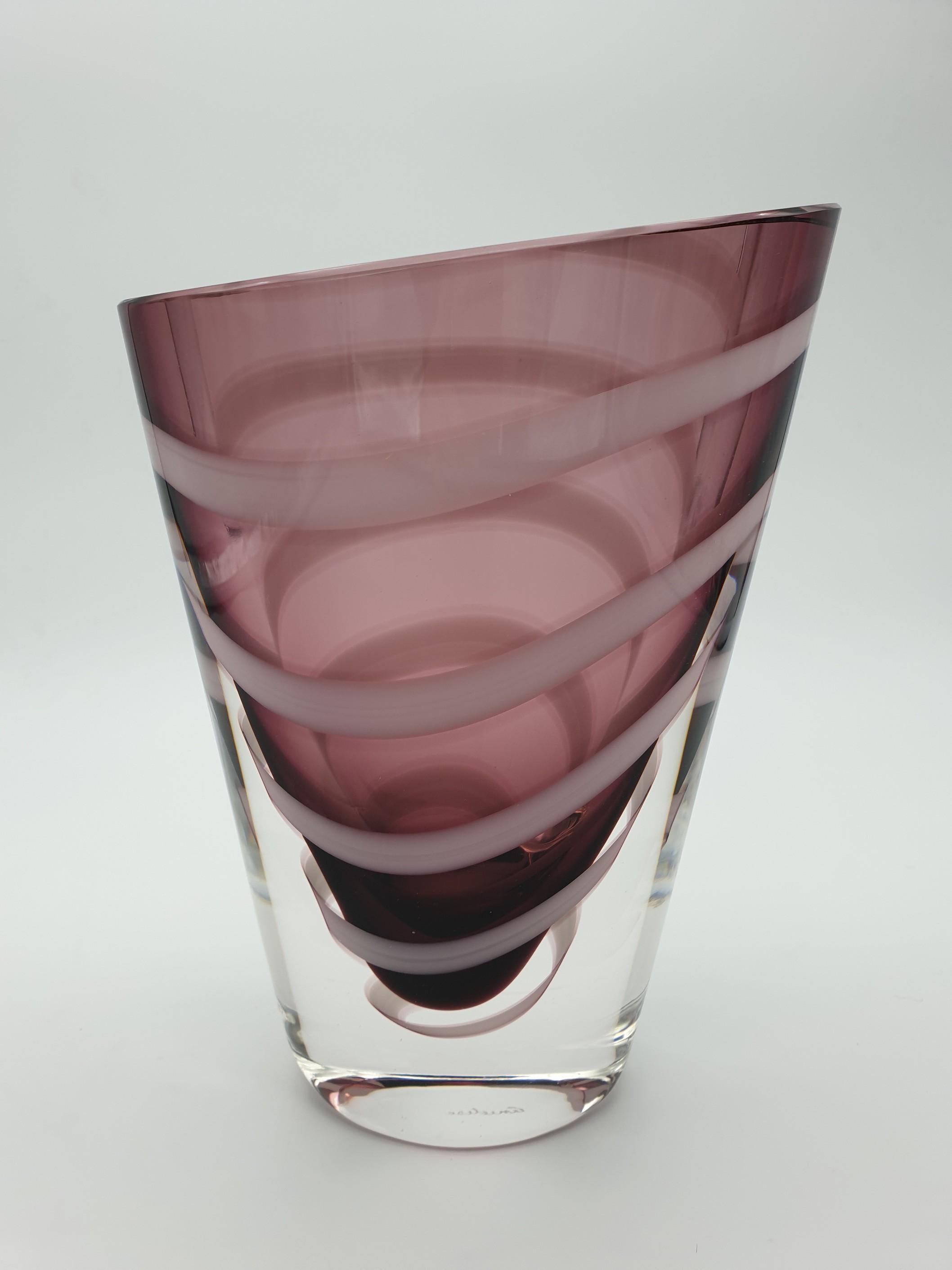Contemporary Solid Murano Glass Vase by Cenedese, late 1990s For Sale 3
