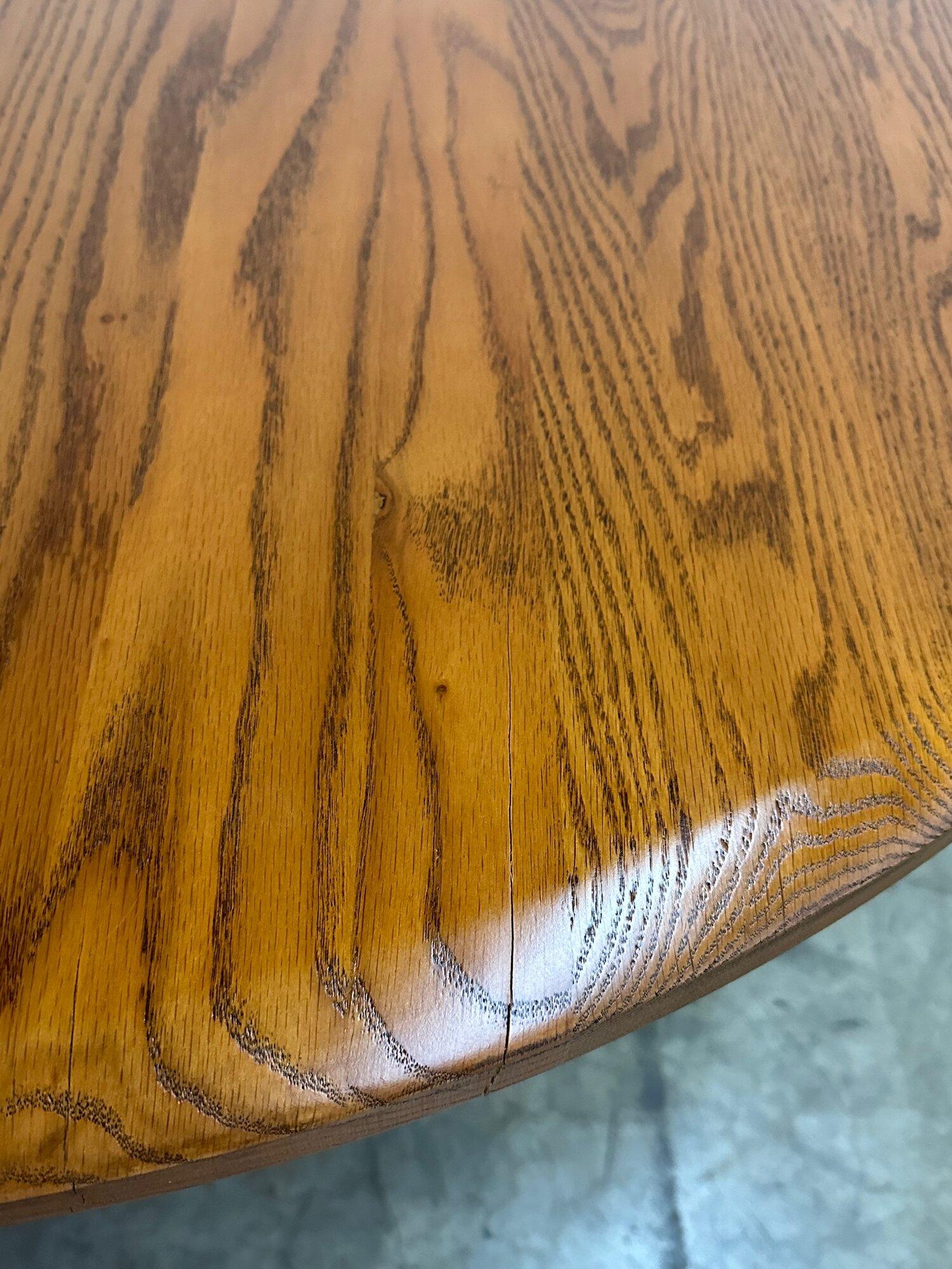 W53 H29.5 KC28

Exceptionally made contemporary solid wood ENZO dining by Six penny. Table is in like new condition used for staging only. Item has no major areas of wear but has NOT been refinished in house. Item is being sold in as is good