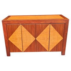 Credenza / Buffet contemporaneo in palissandro massiccio e acero Birdseye