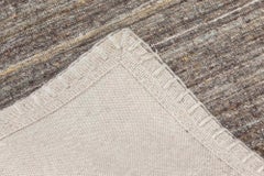 Contemporary Solid Stripes Slate Gray Carpet "Plumbago" by Doris Leslie Blau