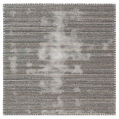 Contemporary Solid Stripes Slate Gray Carpet "Plumbago" by Doris Leslie Blau