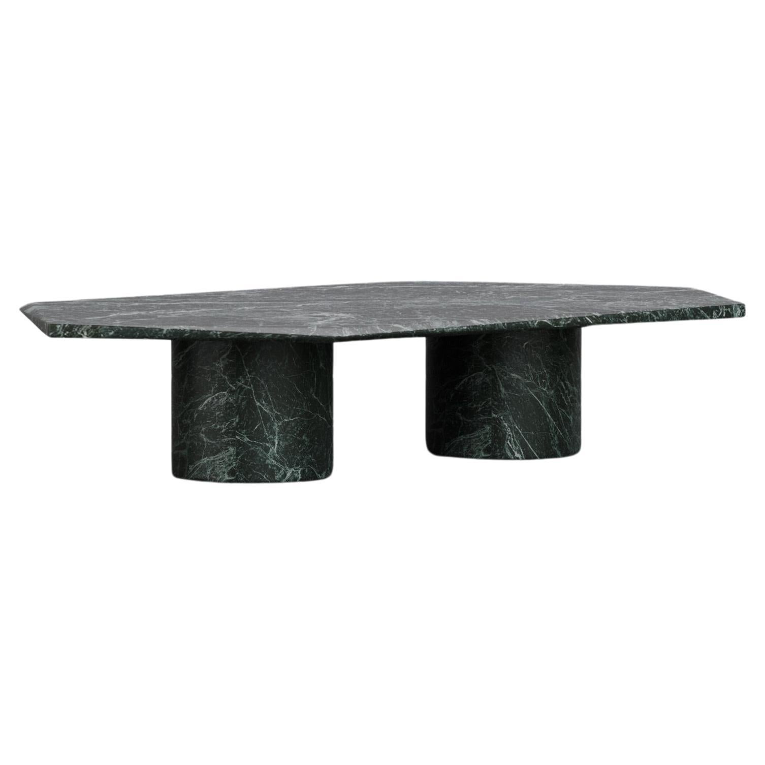 Contemporary Solid Verde Patricia Marble Hera Coffee Table Large by Tim Vranken For Sale