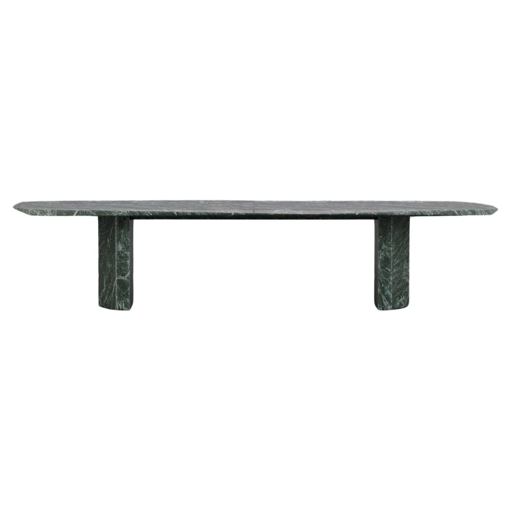 Contemporary Solid Verde Patricia Marble Hera Dining Table by Tim Vranken