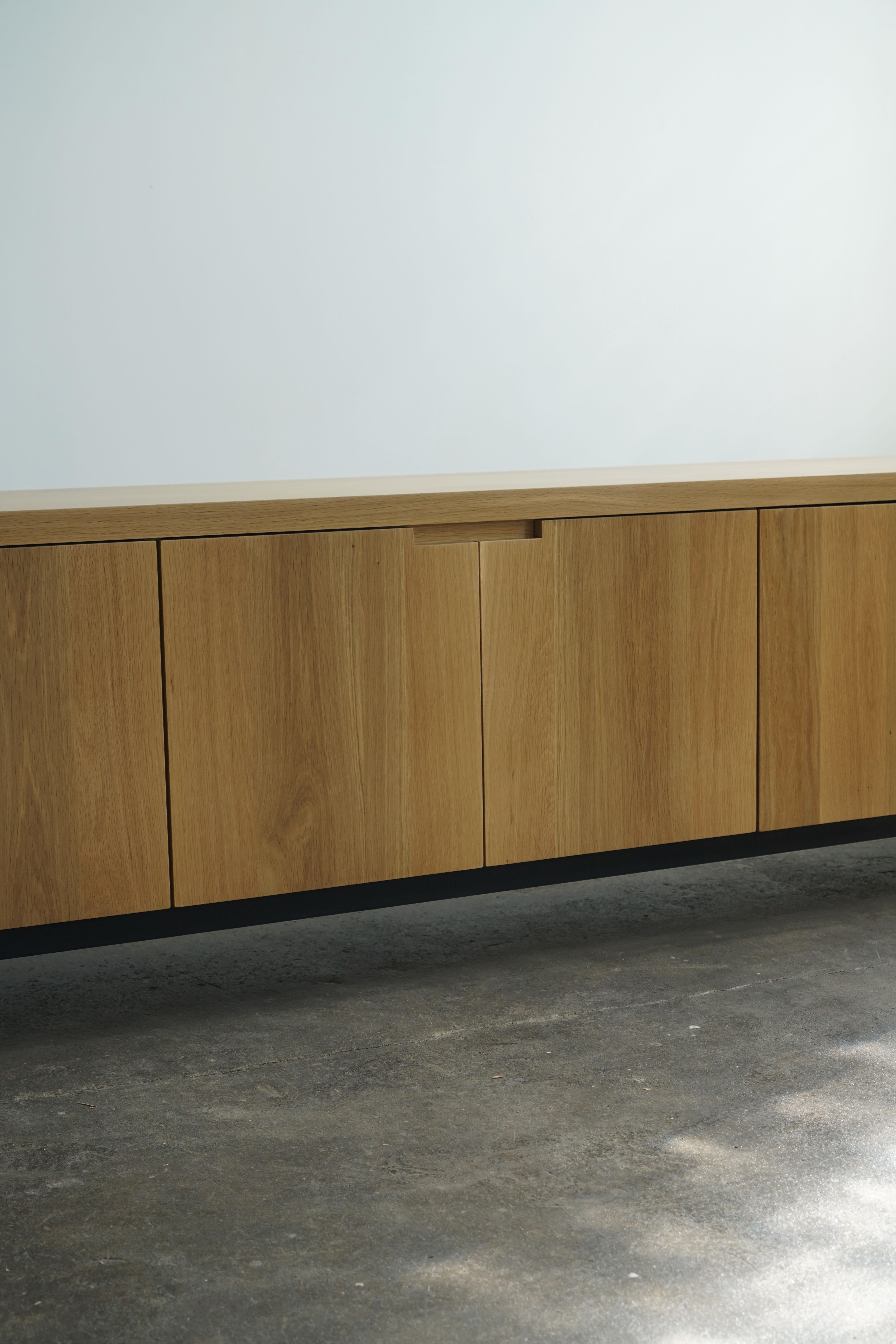 Contemporary Solid White Oak Wood Credenza by Last Workshop, 2022 1