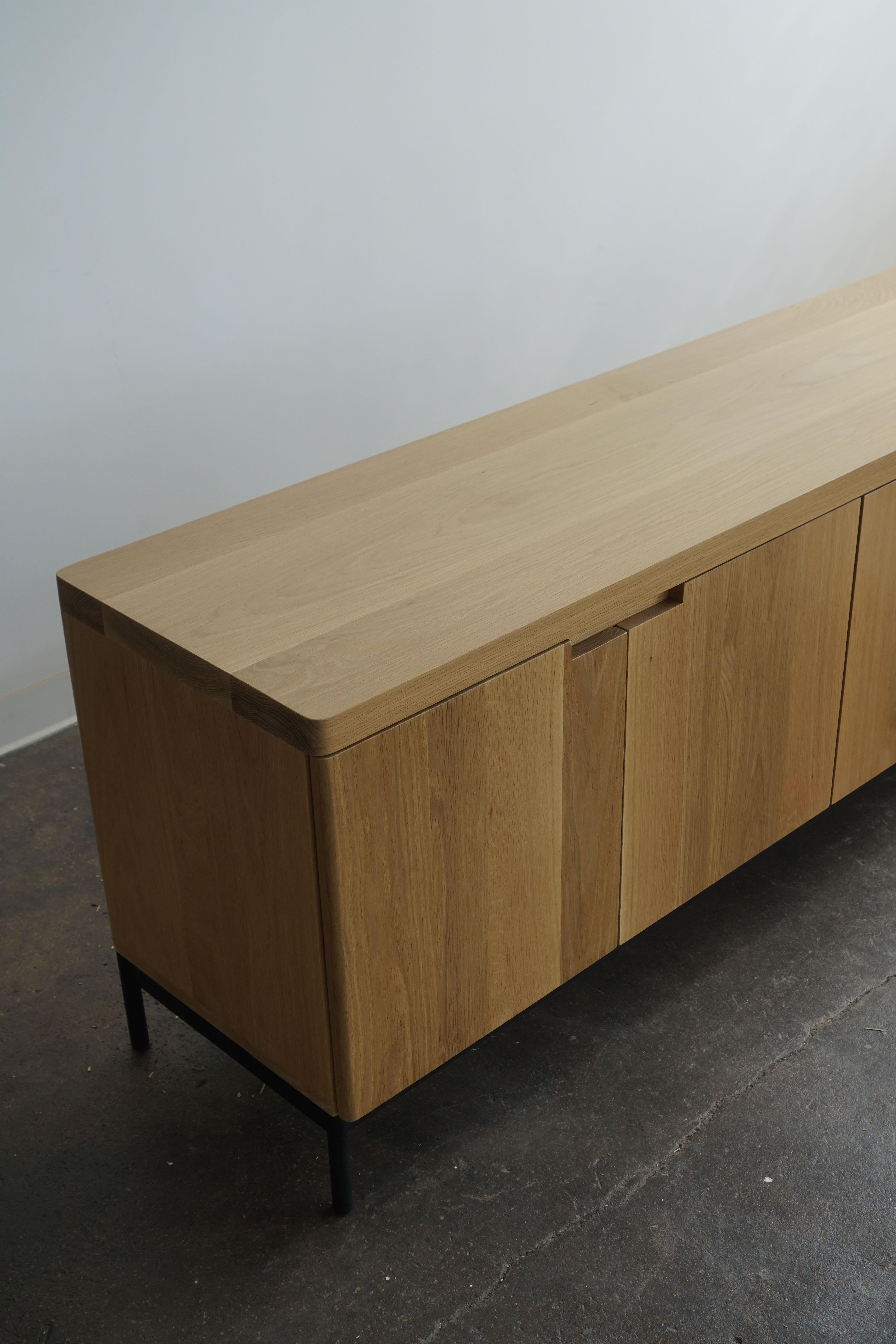 Contemporary Solid White Oak Wood Credenza by Last Workshop, 2022 2