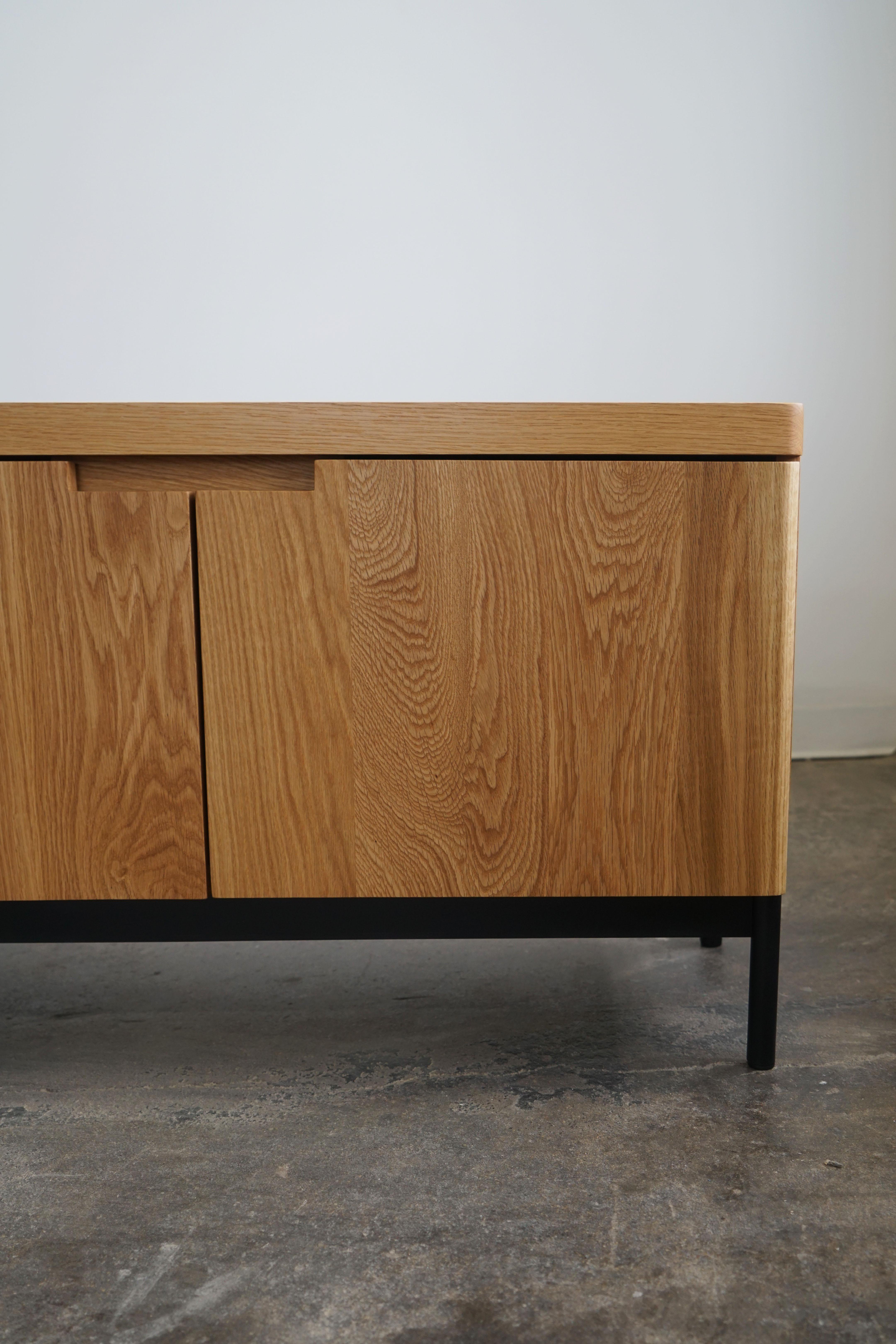 Contemporary Solid White Oak Wood Credenza by Last Workshop, 2023 For Sale 1