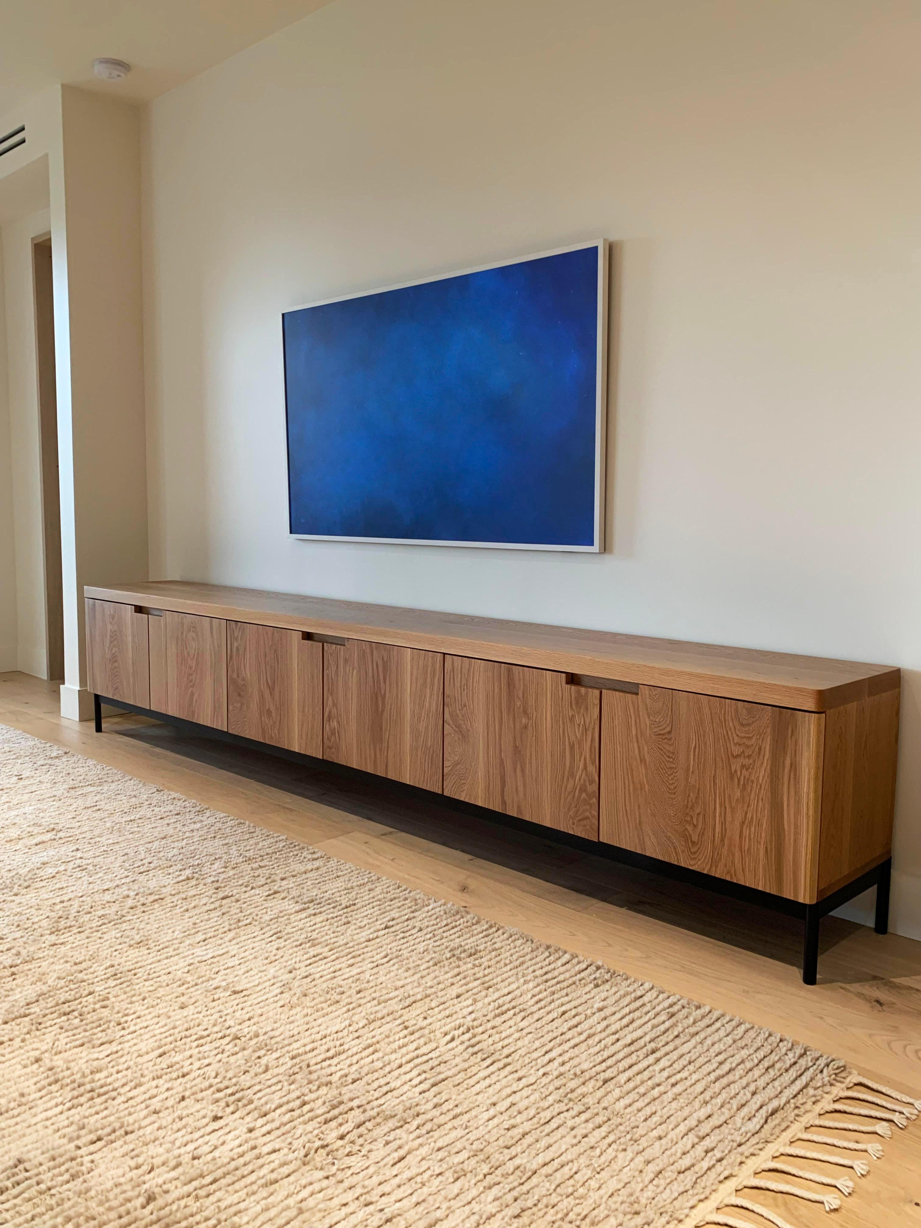 Contemporary Solid White Oak Wood Credenza by Last Workshop, 2023 For Sale 3