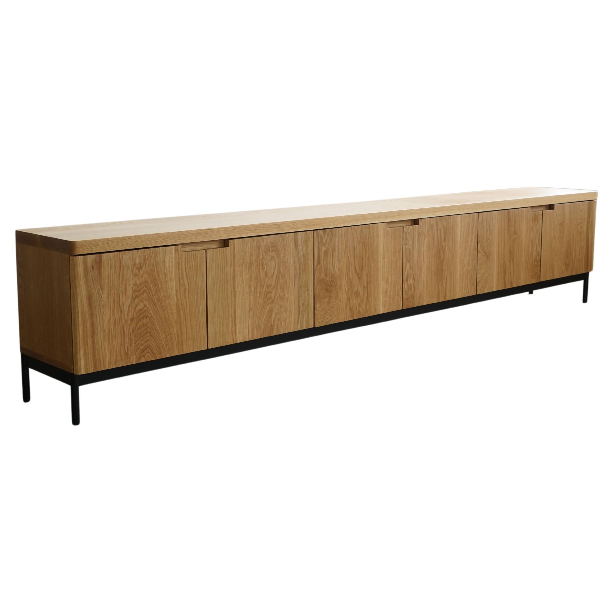 Contemporary Solid White Oak Wood Credenza by Last Workshop, 2023 For Sale