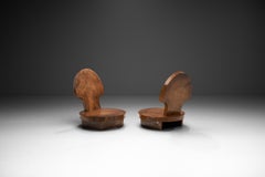 Contemporary Solid Wood Low Chairs, Asia, 21st Century