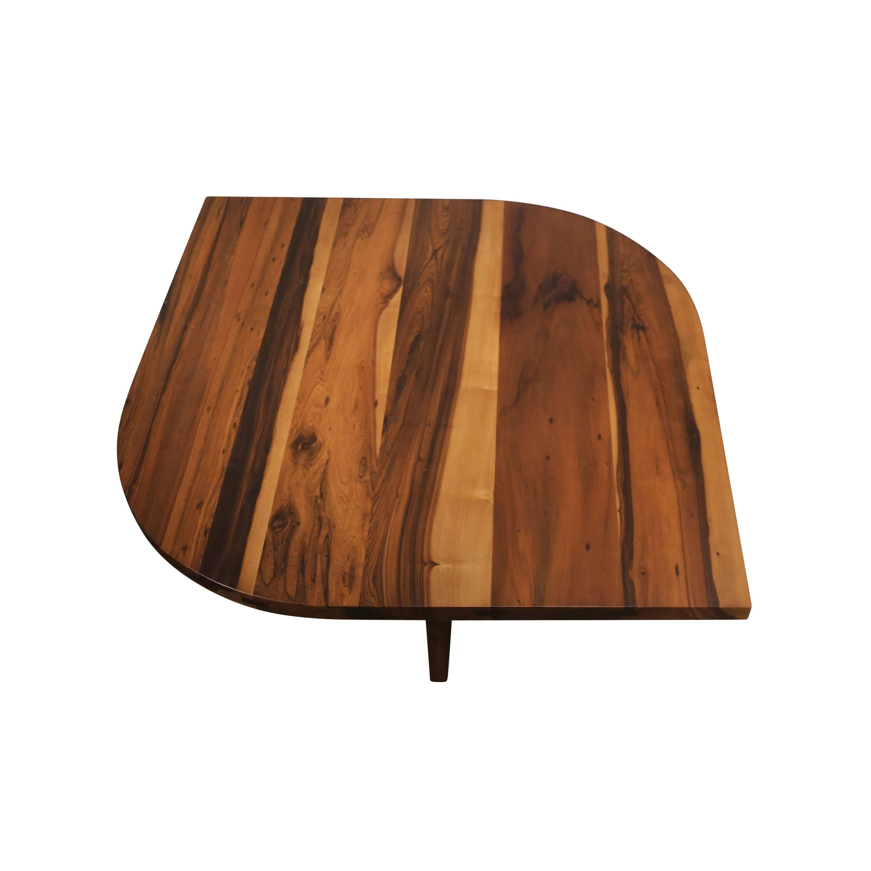 Organic Modern Contemporary Solid Wood Teardrop Luca Table from Costantini For Sale