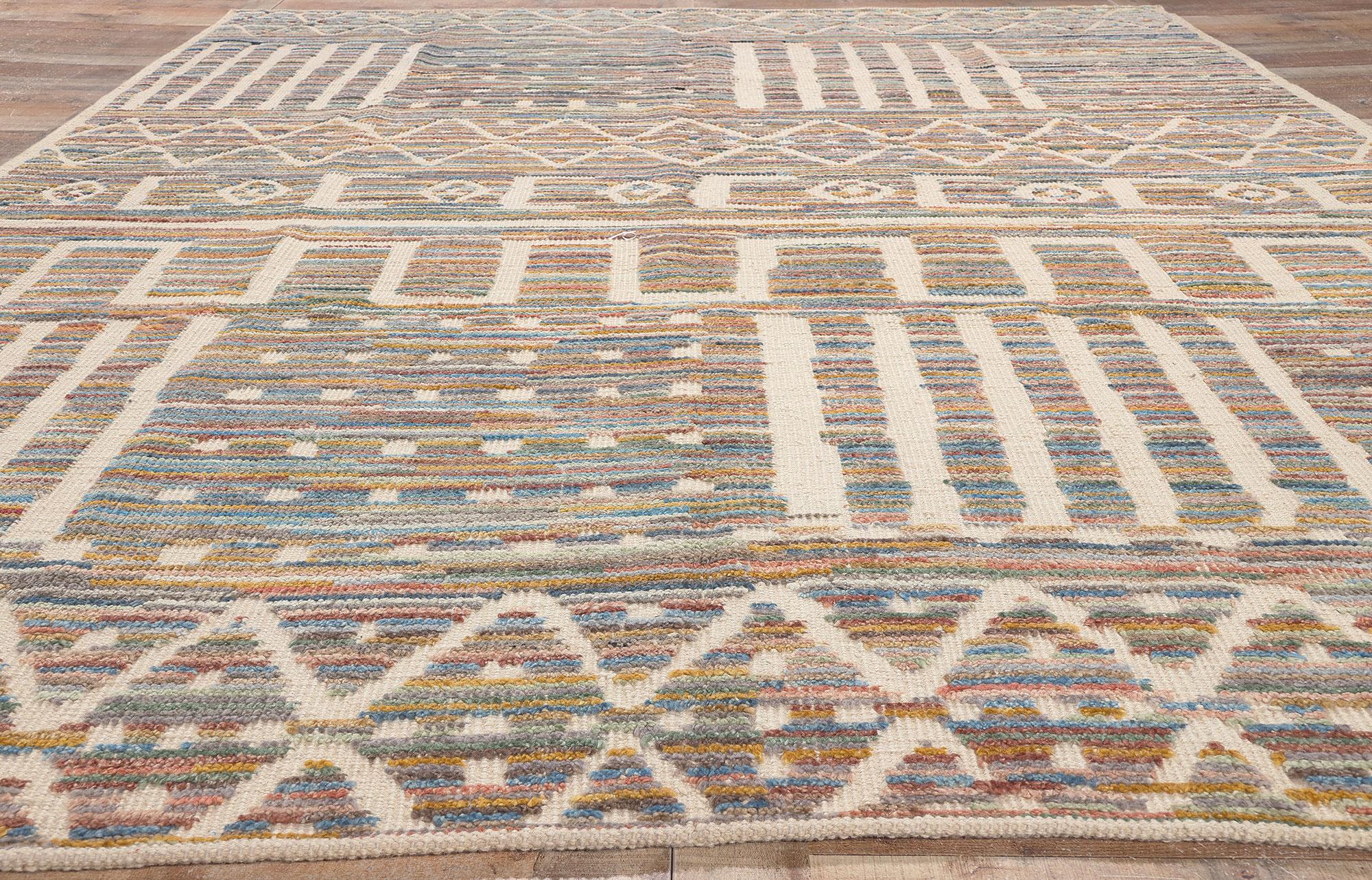 Contemporary Souf Marokkanischer Hochflor-Teppich (Wolle) im Angebot