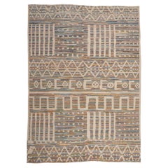 Contemporary Souf Moroccan High-Low Rug