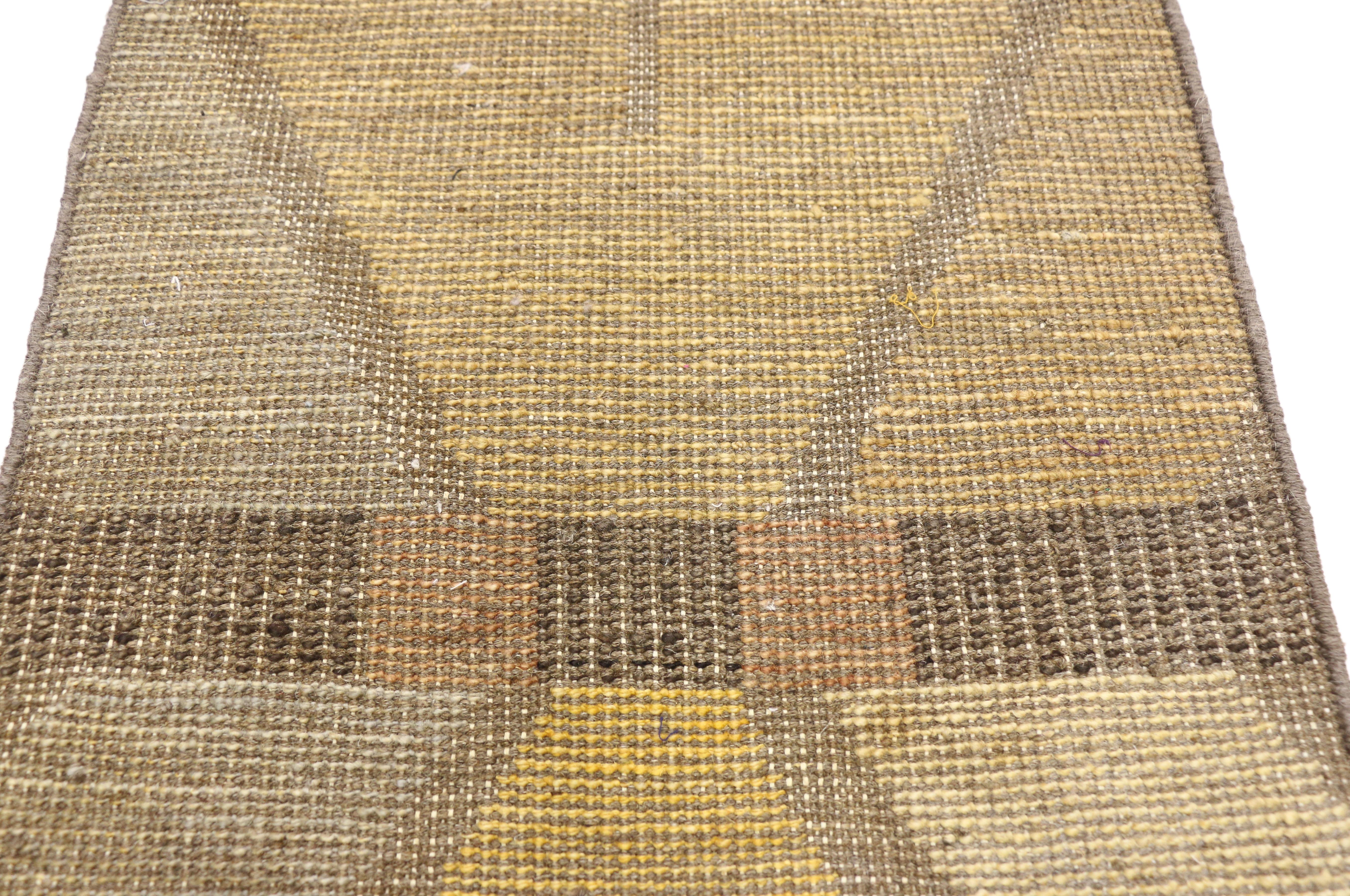 Contemporary Souf Marokkanischer High-Low Wagireh-Teppich (Handgeknüpft) im Angebot