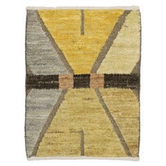 Contemporary Souf Moroccan High-Low Wagireh Rug