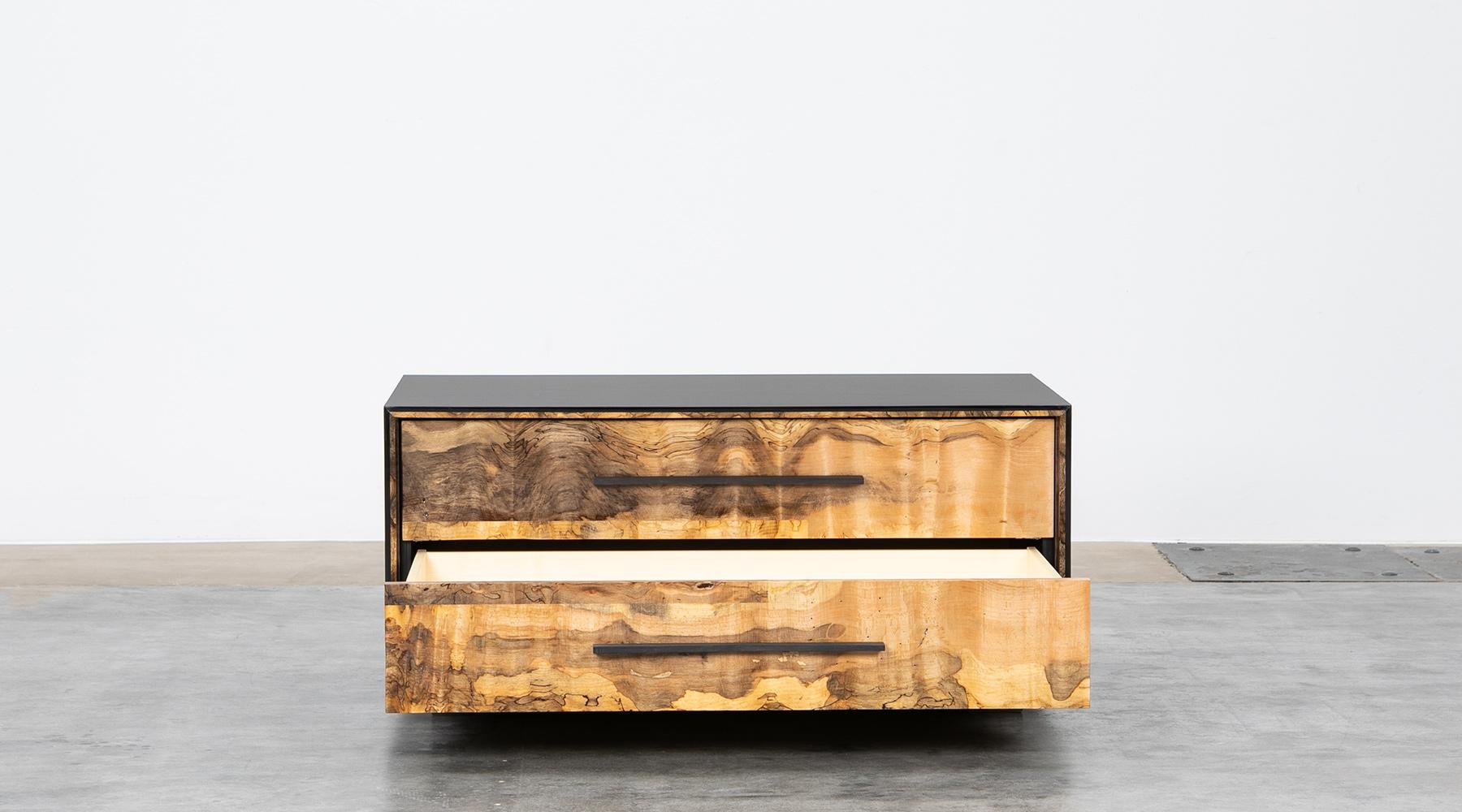 Modern Contemporary Spalted Beech Dresser by Johannes Hock For Sale