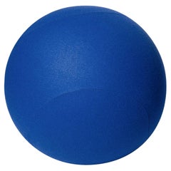 Contemporary Spheric Ottoman by NOOM, Cobalt Blue Wool