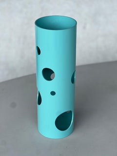 Contemporary Spinzi Silös Vase, Tiffany Blau Rosa, Sammlerstück Italienisches Design