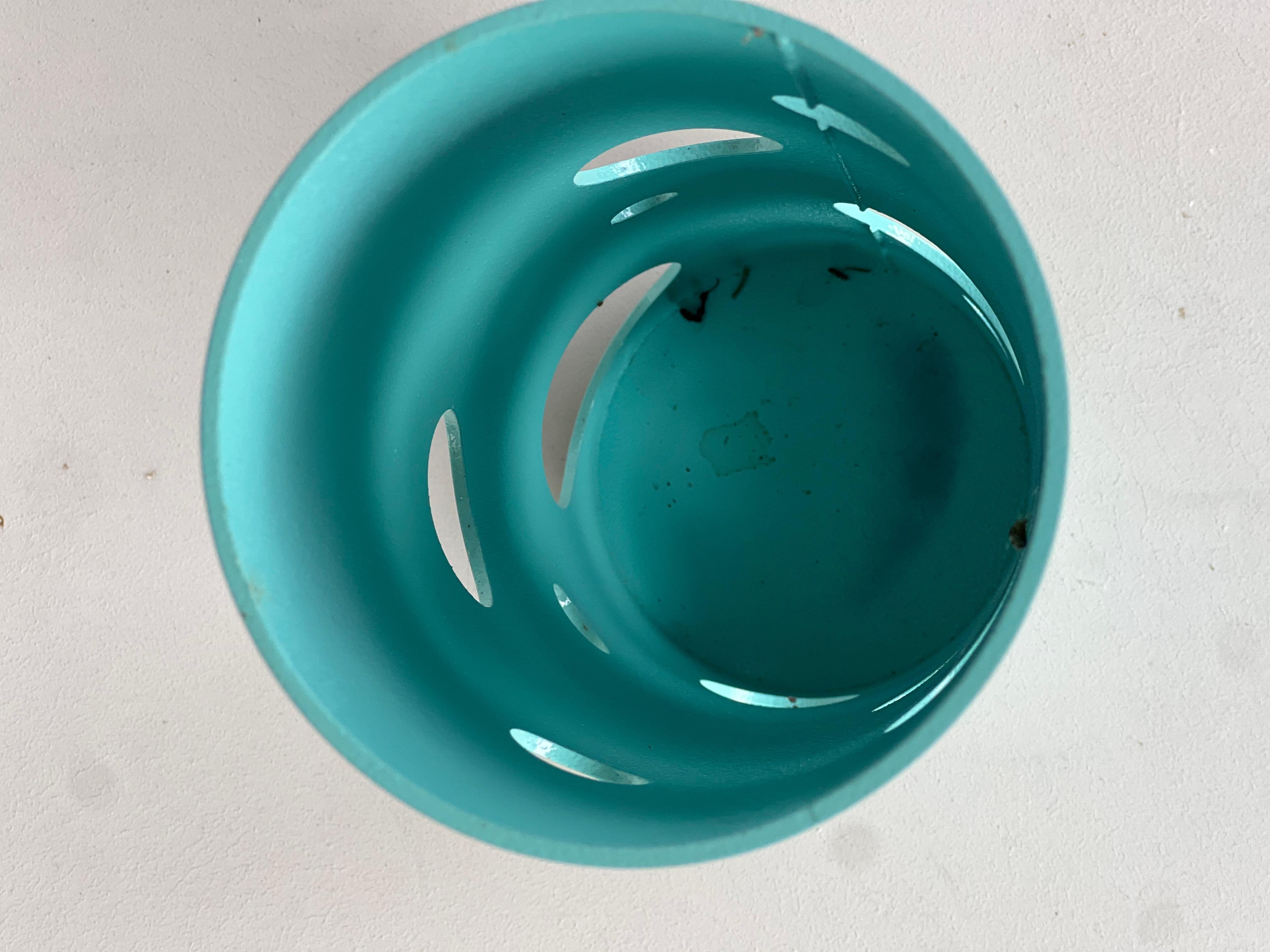 Contemporary Spinzi Silös Vase, Tiffany Blue Pink, Collectible Italian Design For Sale 2