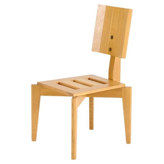 Zeitgenössischer Beistellstuhl mit quadratischer Rückenlehne aus der Collection von Thierry Despont im Angebot