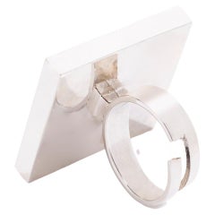 Sterlingsilver, Enamelled, Contemporary, Square, Handmade in Istanbul