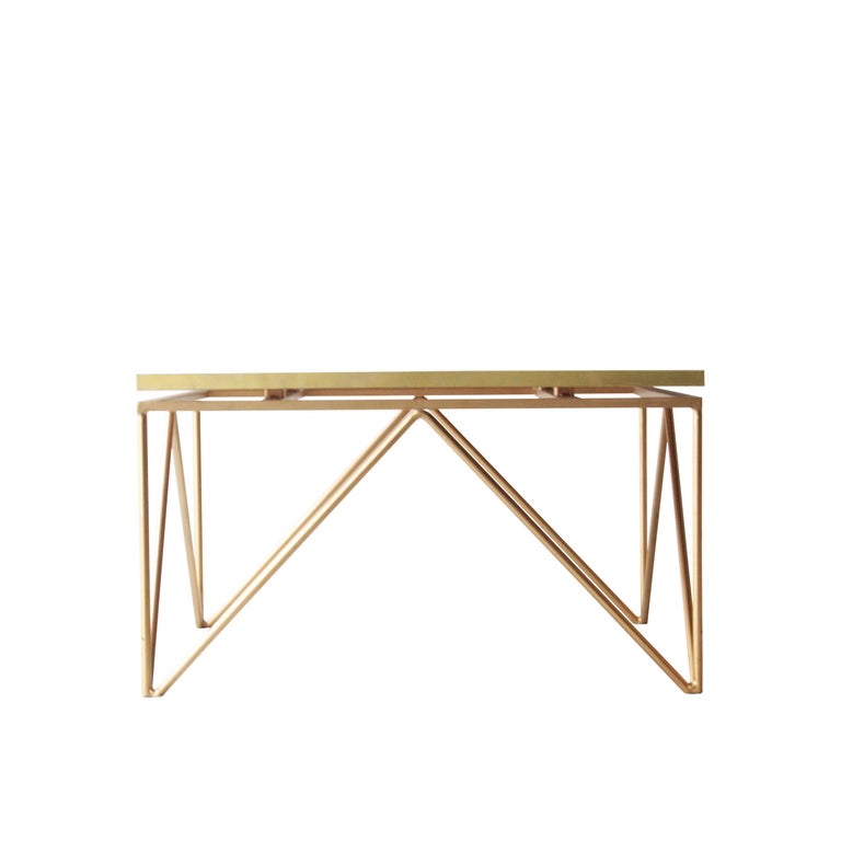 Contemporary Square Gold White Black Metal Crystal Spanish ...