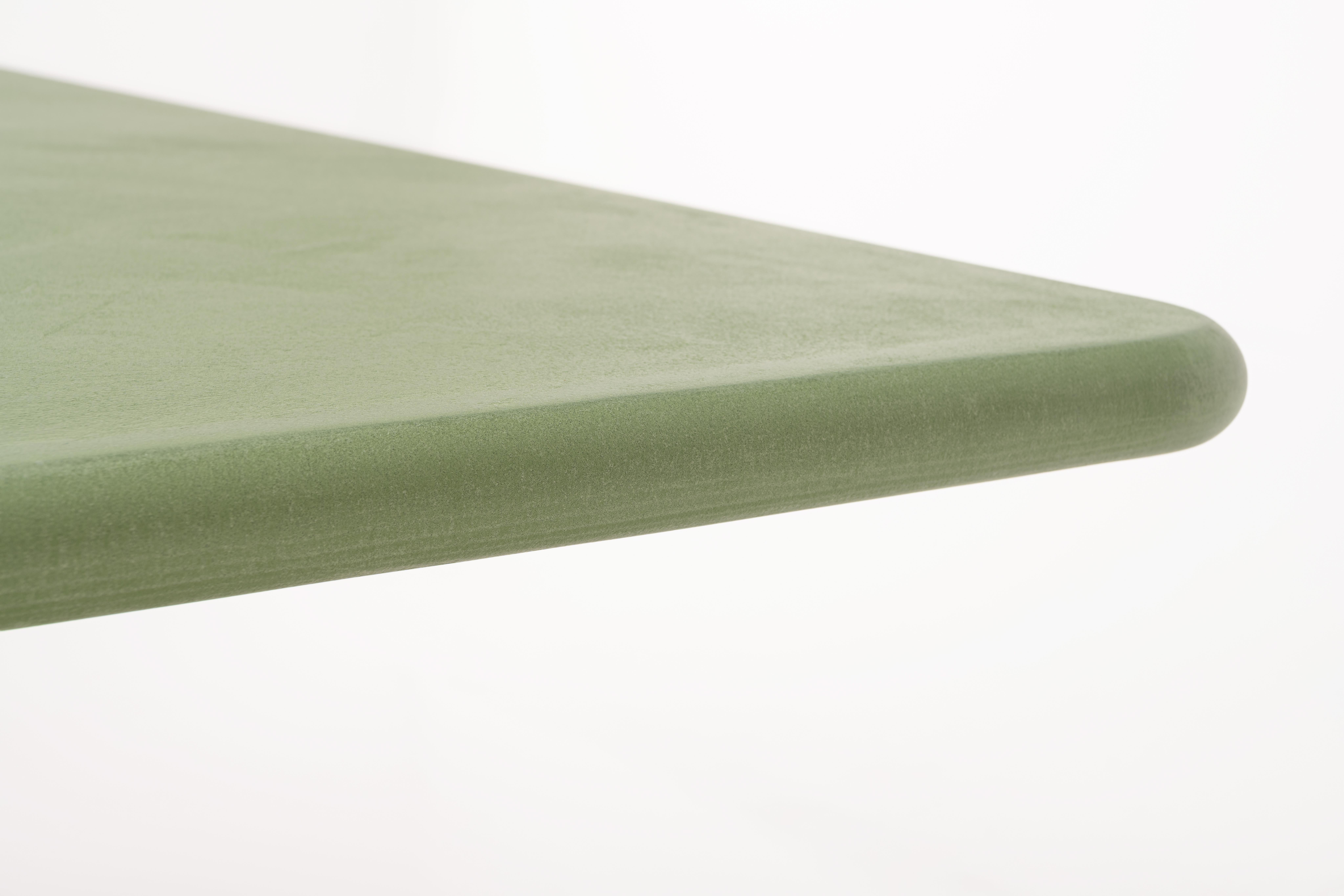 Mesa cuadrada contemporánea de escayola natural 140cm by Isabelle Beaumont en venta 2