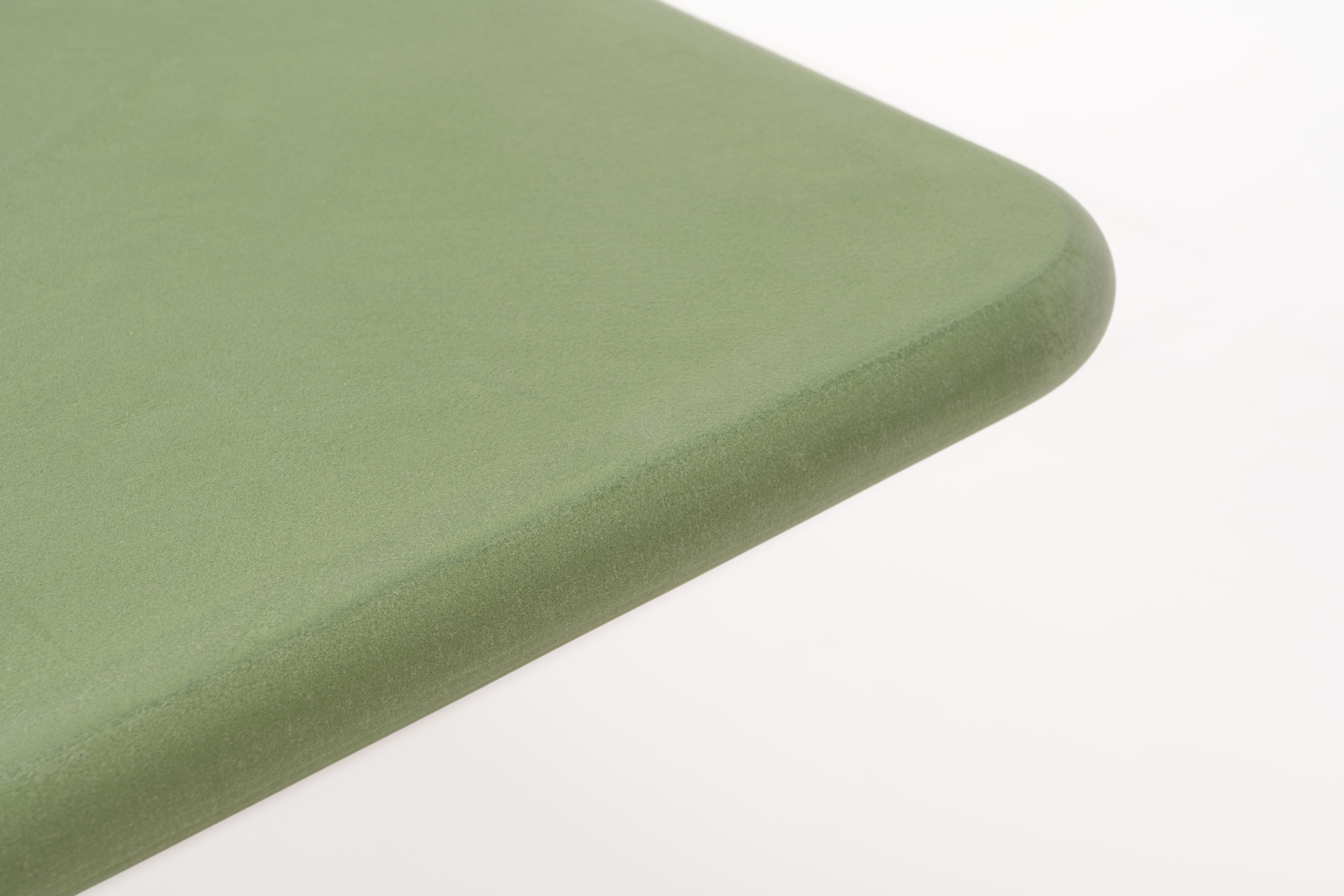 Mesa cuadrada contemporánea de escayola natural 140cm by Isabelle Beaumont Concreto en venta