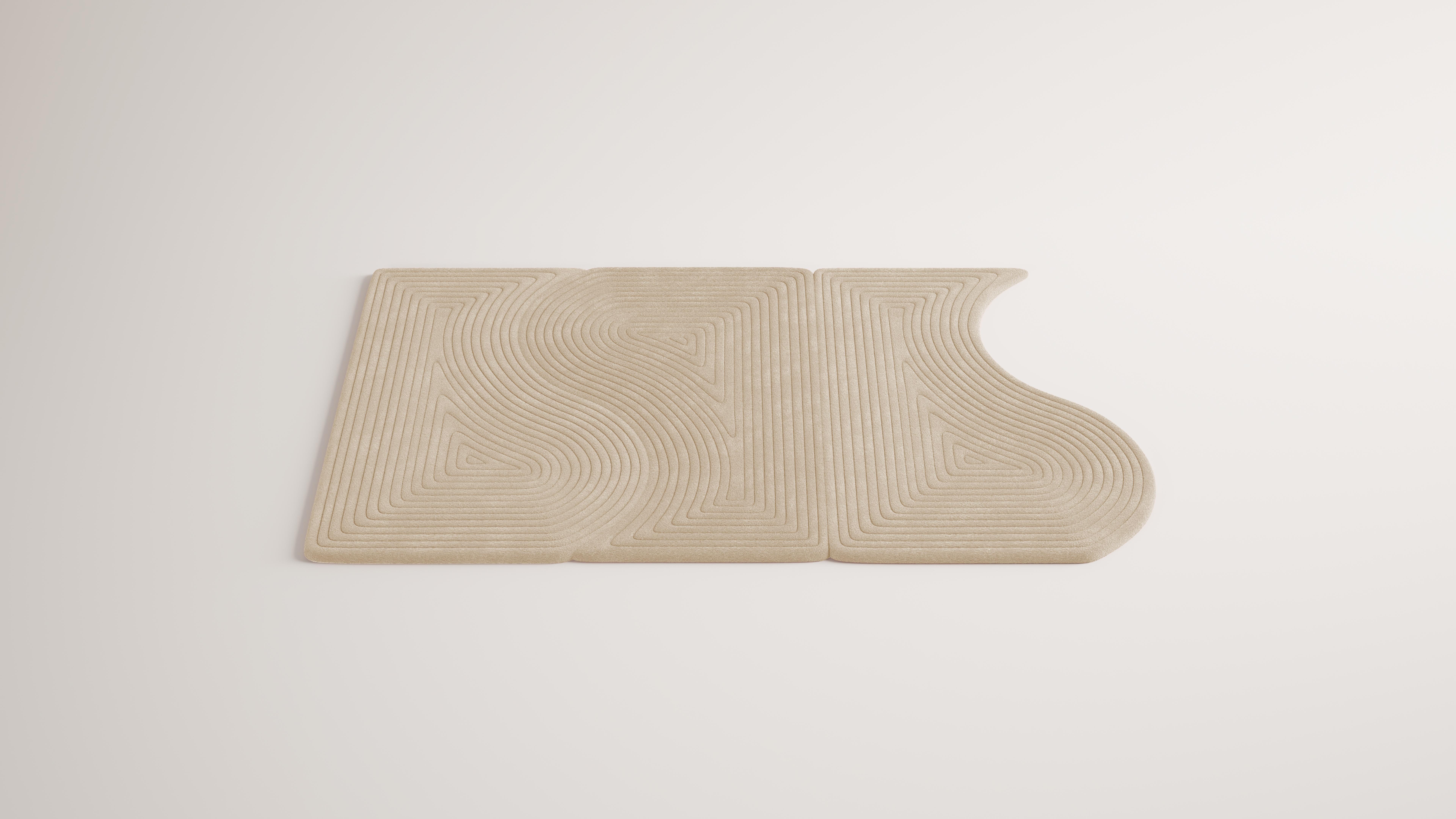 Moderno Quadro contemporaneo Niwa + Niwa B Beige Linen in vendita