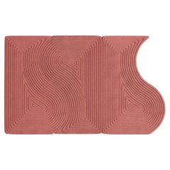 Cuadrado Contemporáneo Niwa + Niwa B Rosa Melocotón
