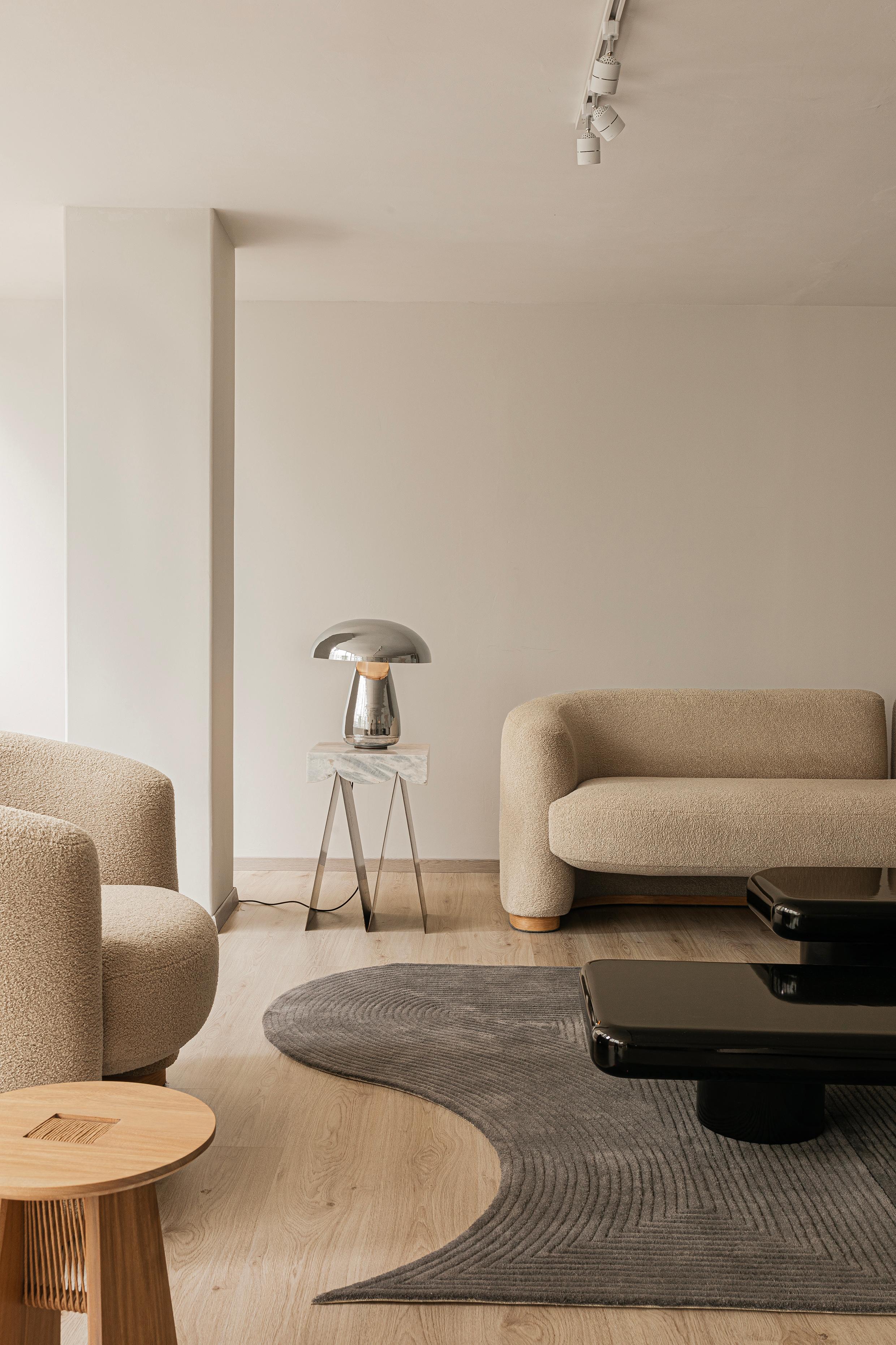 Mexicain Carré contemporain Niwa Red Coral en vente