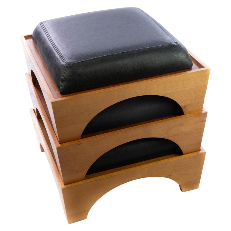 Contemporary Stackable Foot Stools at 1stDibs