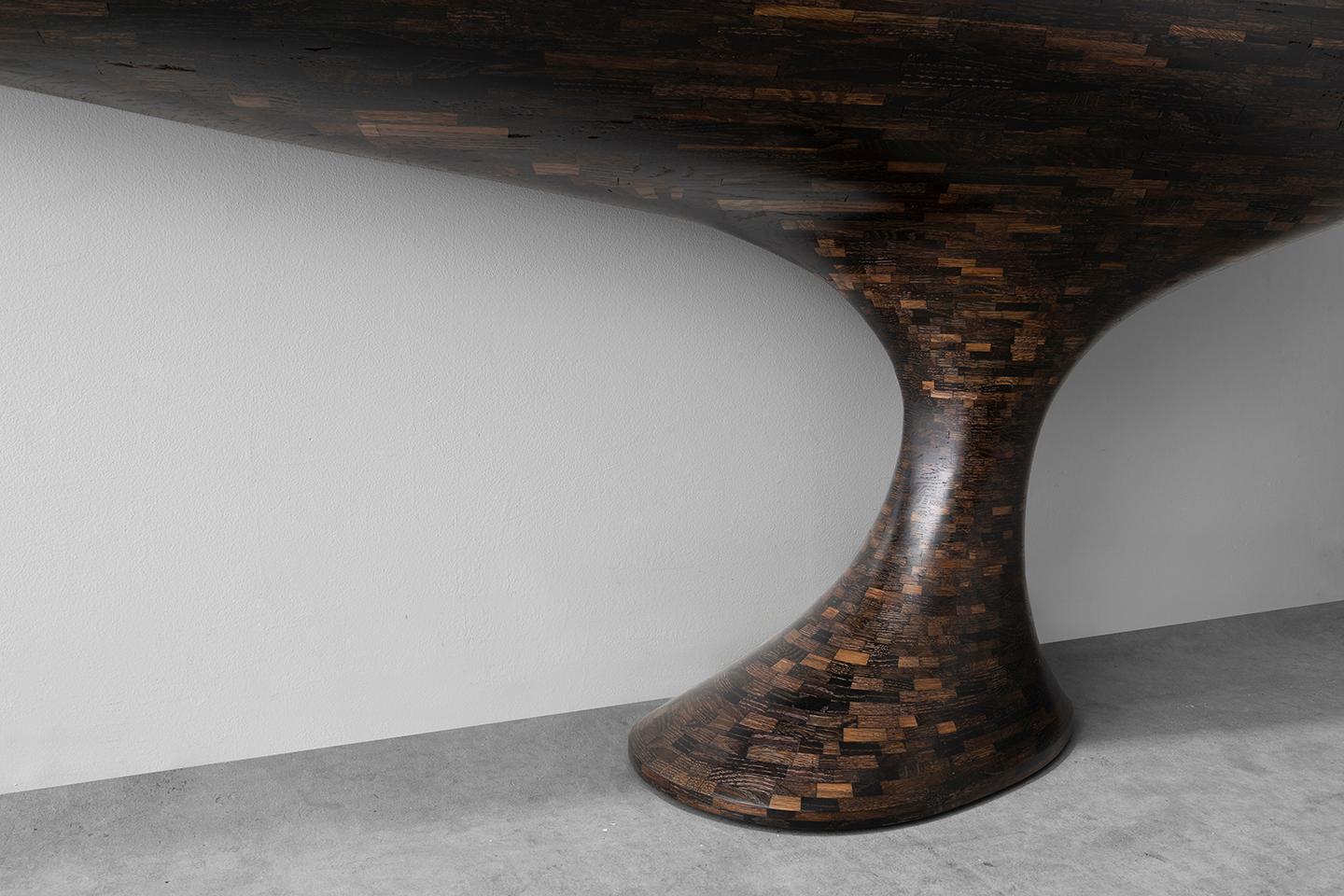 Carved Contemporary STACKED Console Table by Richard Haining, Available Now
