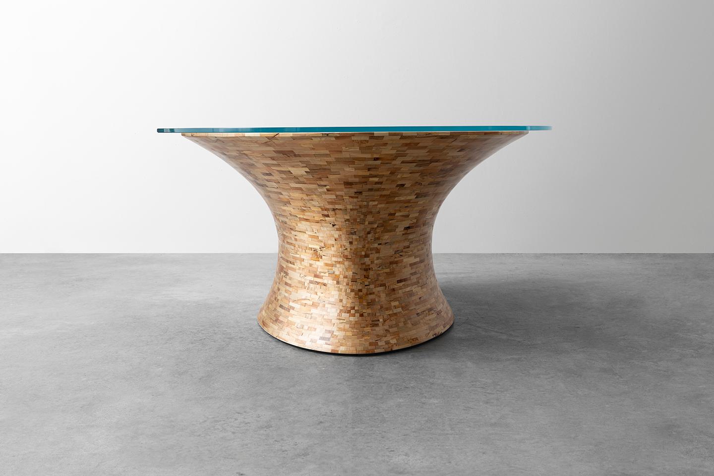 Modern Customizable STACKED Oval Coffee Table, by Richard Haining For Sale