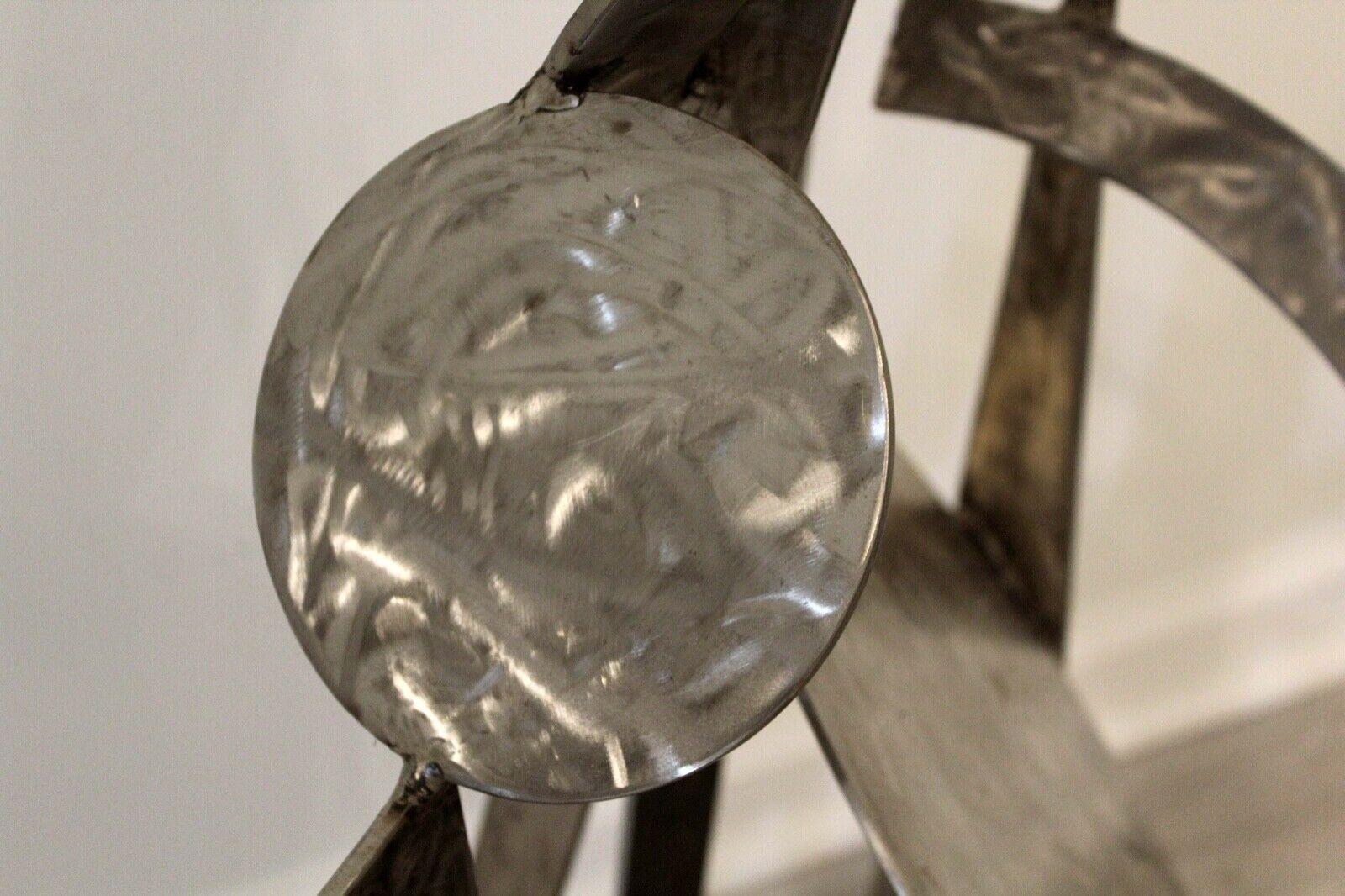 Contemporary Stainless Steel Abstract Sculpture by Robert Hansen In Good Condition For Sale In Keego Harbor, MI