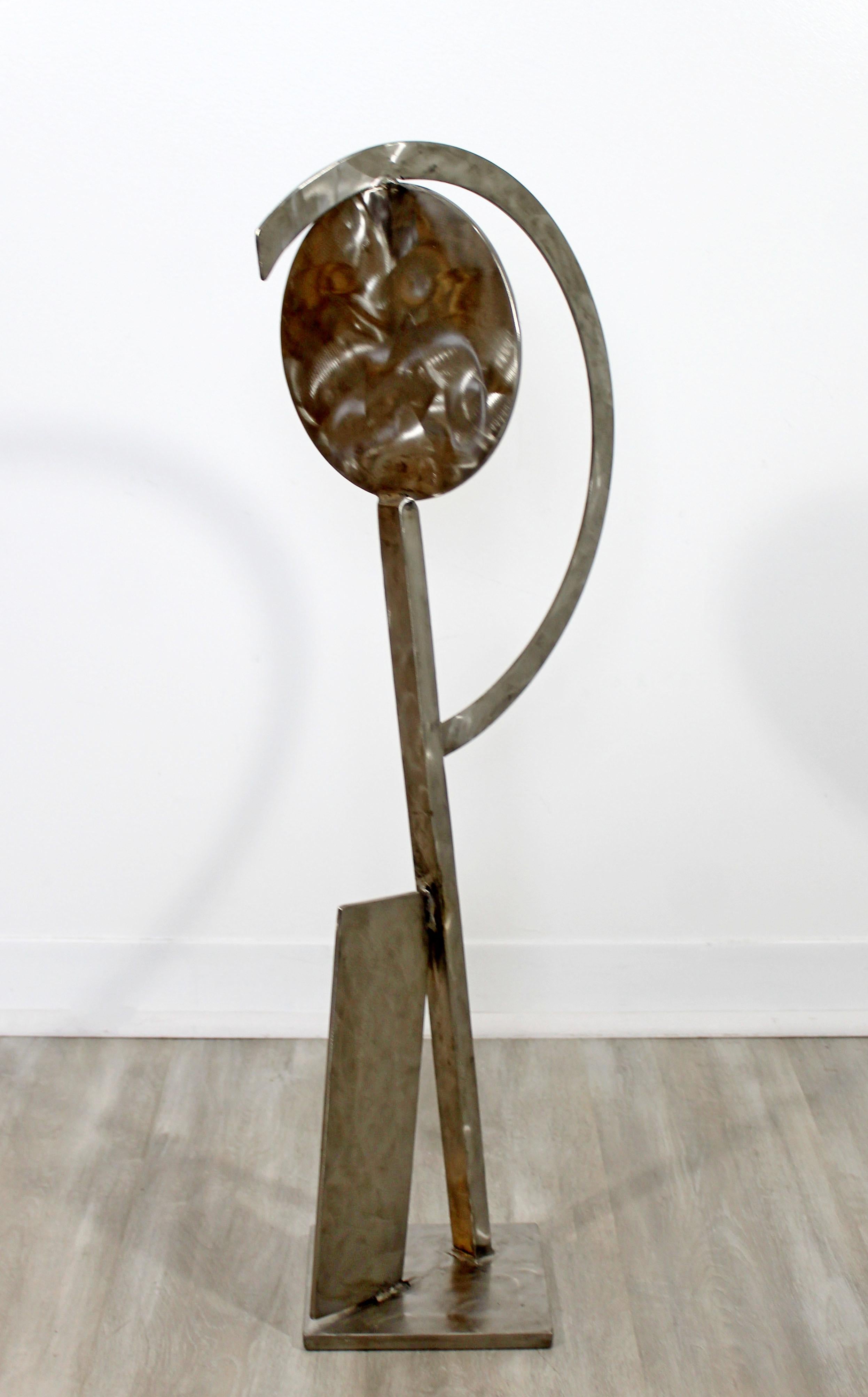 American Contemporary Stainless Steel Abstract Table Floor Sculpture by Robert Hansen