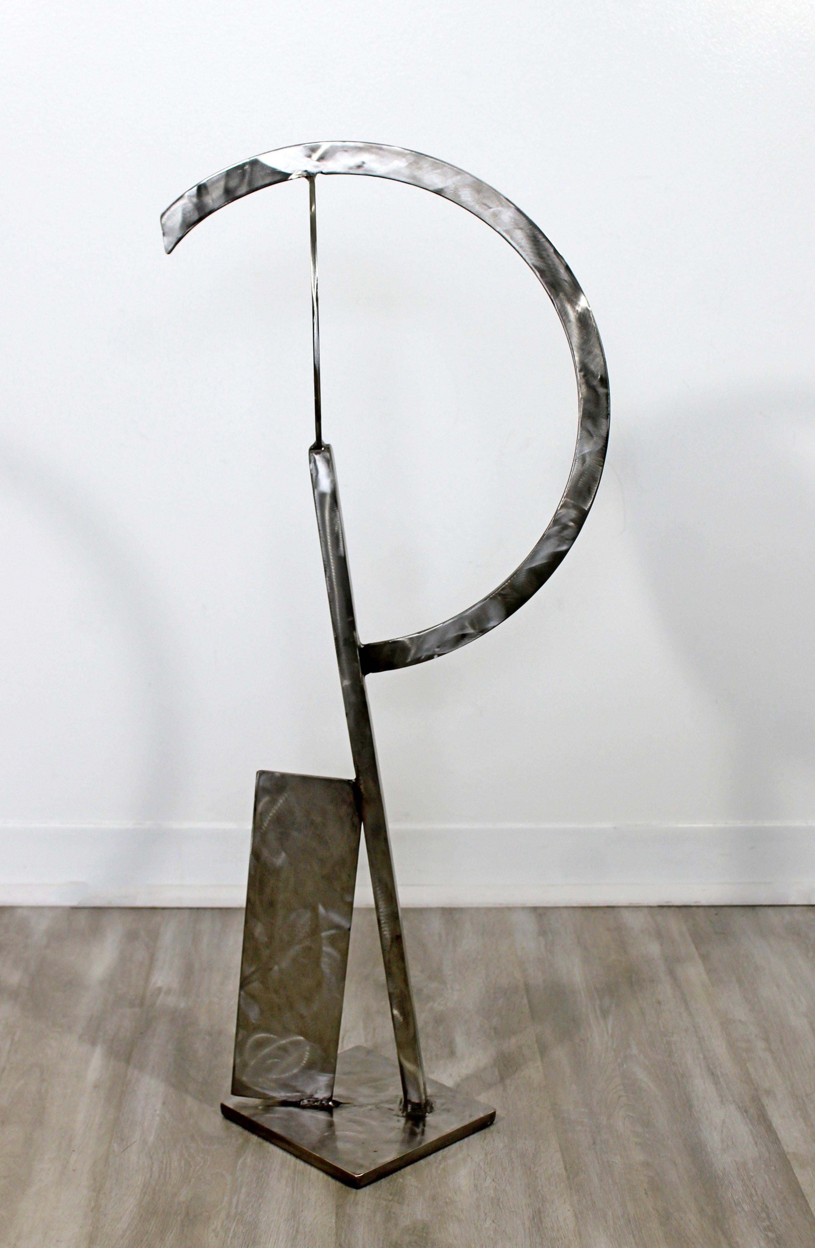 Contemporary Stainless Steel Abstract Table Floor Sculpture by Robert Hansen 1