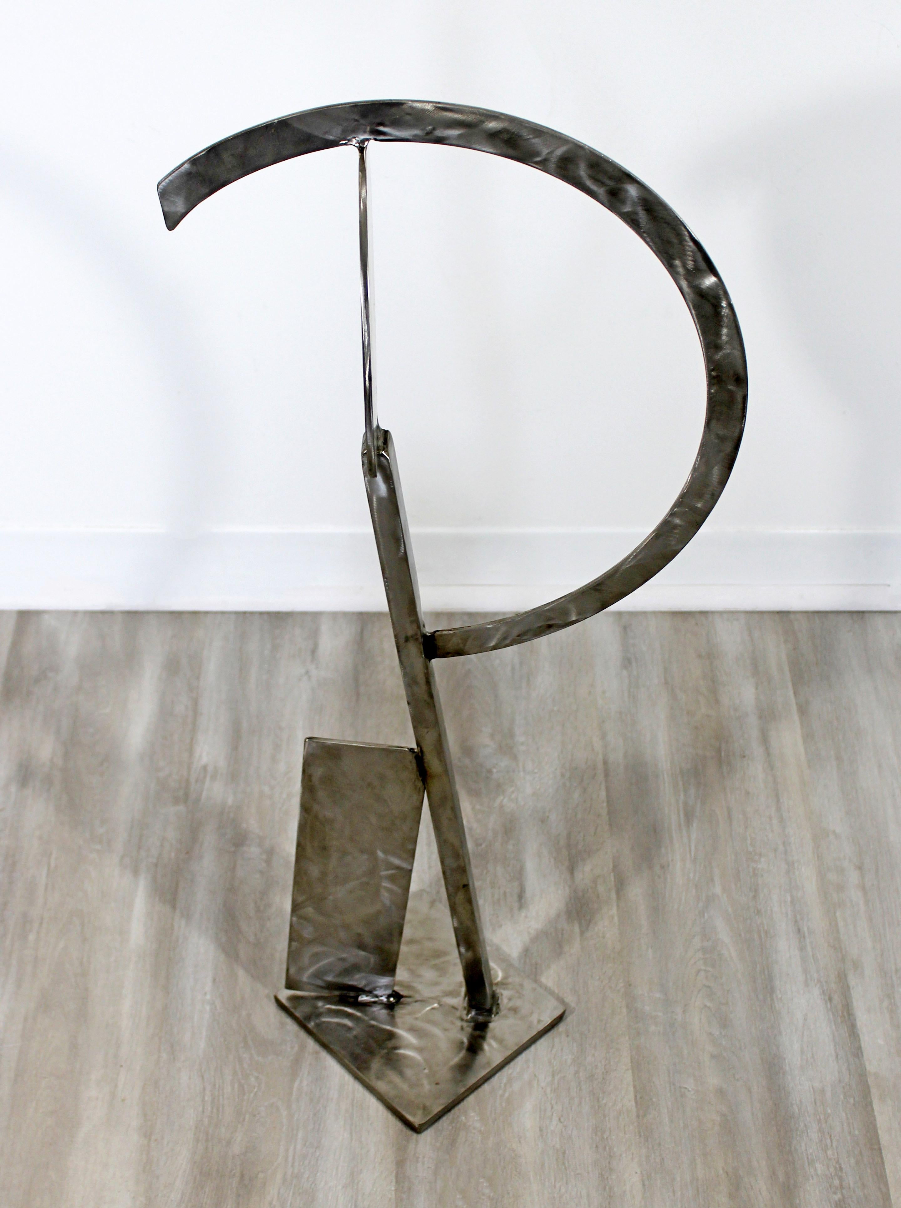 Contemporary Stainless Steel Abstract Table Floor Sculpture by Robert Hansen 2