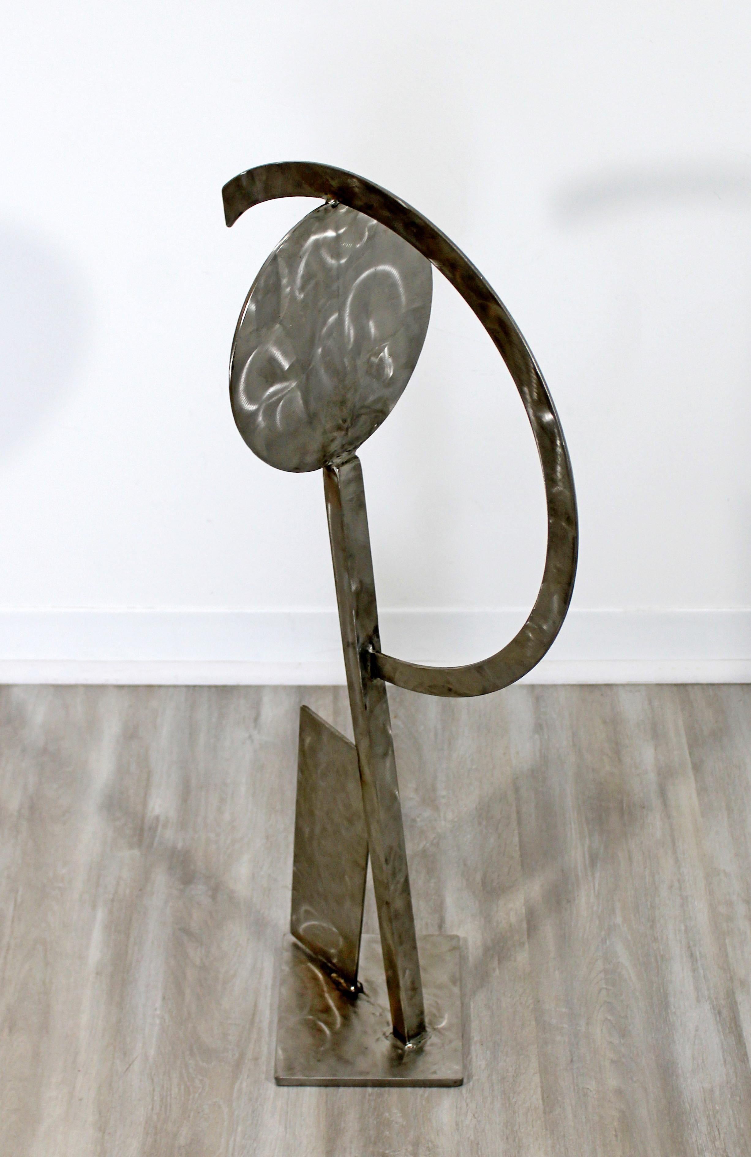 Contemporary Stainless Steel Abstract Table Floor Sculpture by Robert Hansen 4