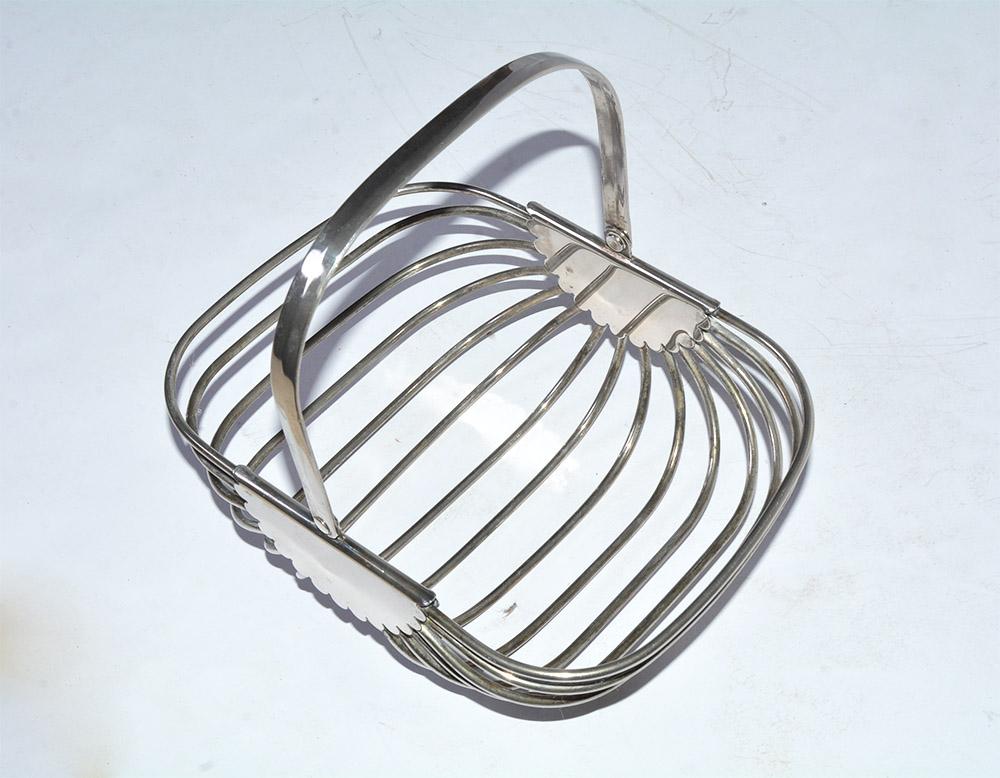 Modern Contemporary Stainless Steel Basket