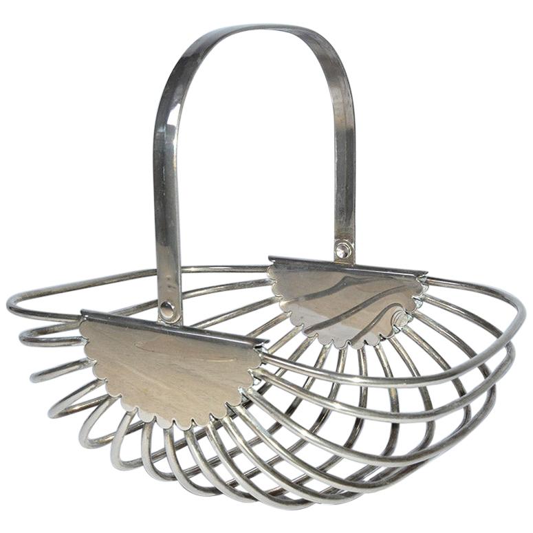 Contemporary Stainless Steel Basket