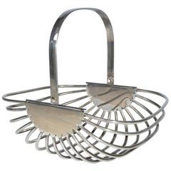 Vintage Contemporary Stainless Steel Basket