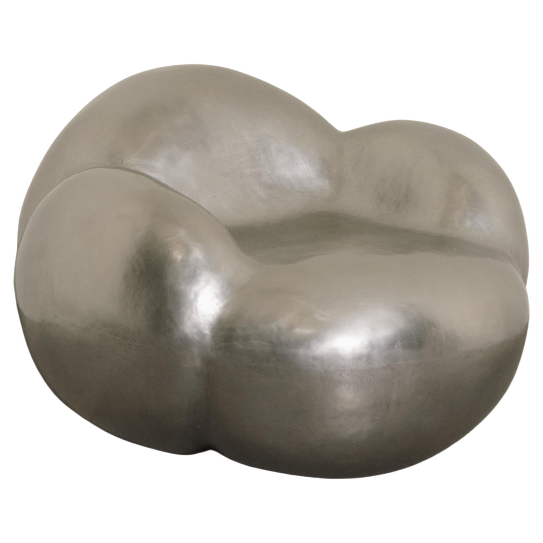 Chaise nuage contemporaine en acier inoxydable de Robert Kuo, édition limitée en vente