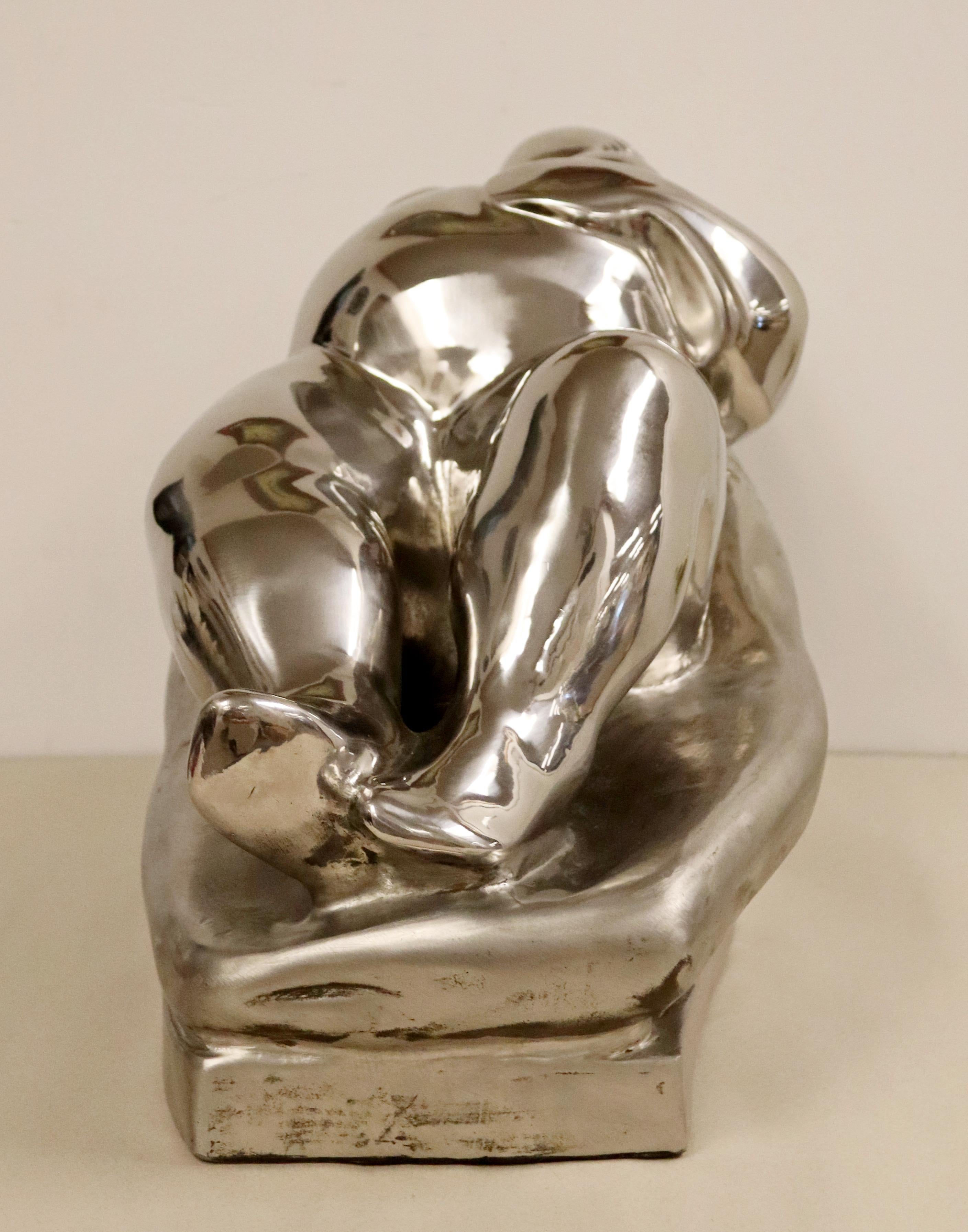 Contemporary Stainless Steel Little Goddess Table Sculpture by Jerry Soble 1990s For Sale 1