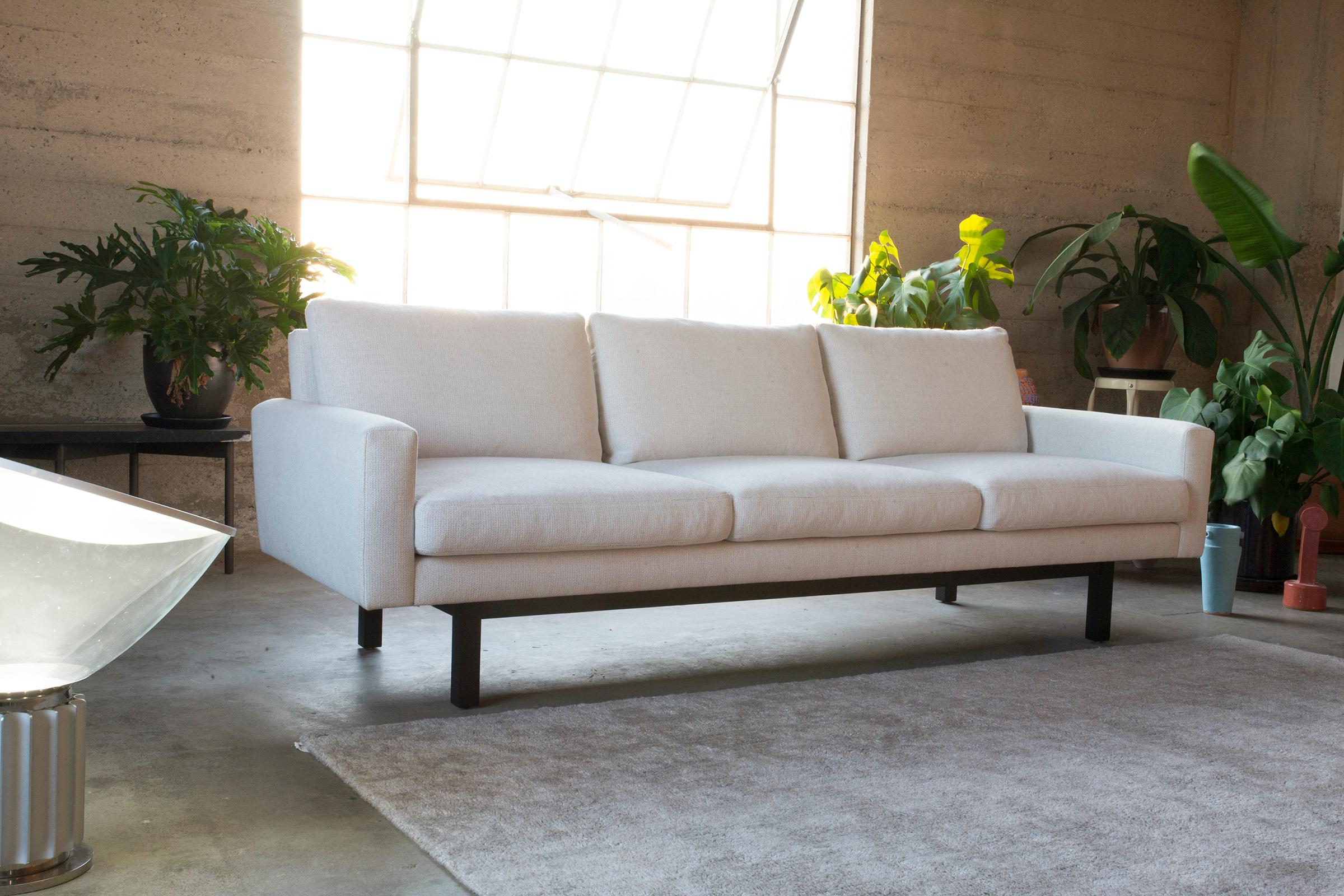 American Contemporary Standard Sofa in Velvet For Sale