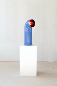 Contemporary Standing Lamp 'OP FAT 3' by Pani Jurek, Lilac & Burgundy