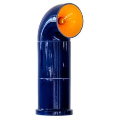 Contemporary Standing Lamp 'OP FAT 3' by Pani Jurek, Ultramarine & Saffron