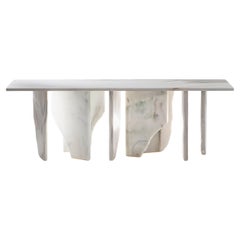 Console White Marble Contemporary Statuario Arctic by Josep Vila Capdevila