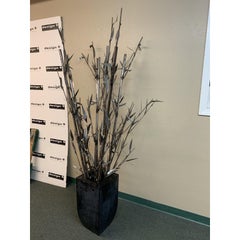 Contemporary Steel Bamboo and Vessel Sculpture