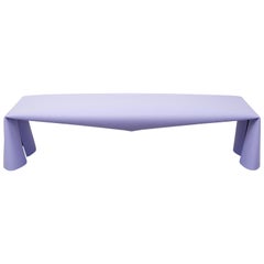 Contemporary Steel Bench by Soft Baroque, in Lavender
